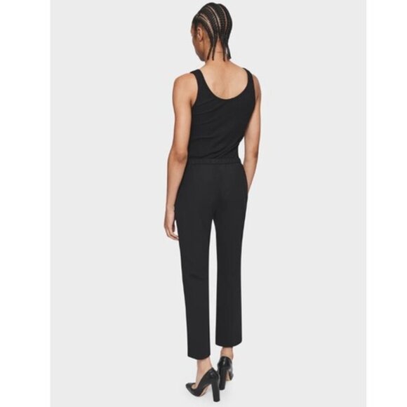6397 NWT Relax, Straight leg, Flat front Lightweight Wool Stretch Black Crop, 10 - Picture 4 of 16